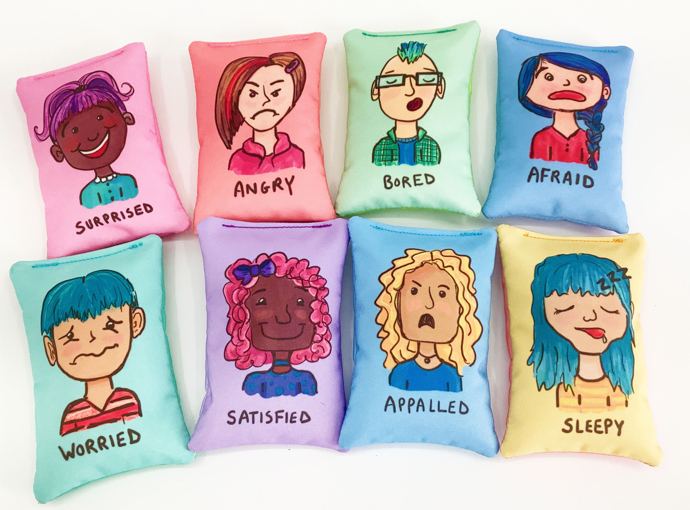 Feelings and Emotion Sensory Bean Bags. Mental Health, Anxiety