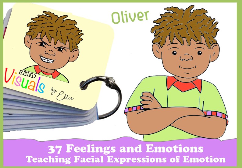Feelings and Emotions Flashcards. Teaching and Understanding the Facial
