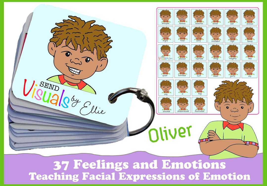 Feelings and Emotions Flashcards. Teaching and Understanding the Facial