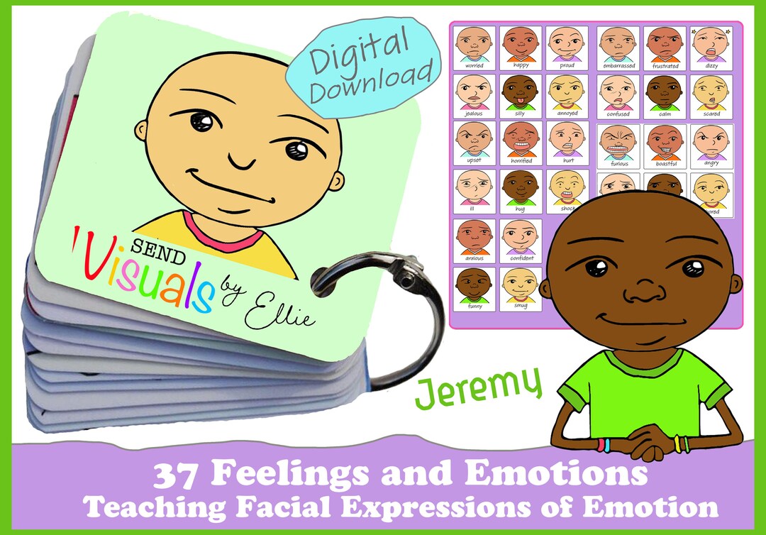 Emotions Flashcards. Helping Kids to Understanding Children's Moods and