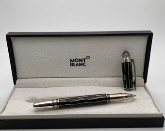 Stylo Rollerball Montblanc Quick Pen - Acier Brossé Vintage - Occasion, Finition Argentée