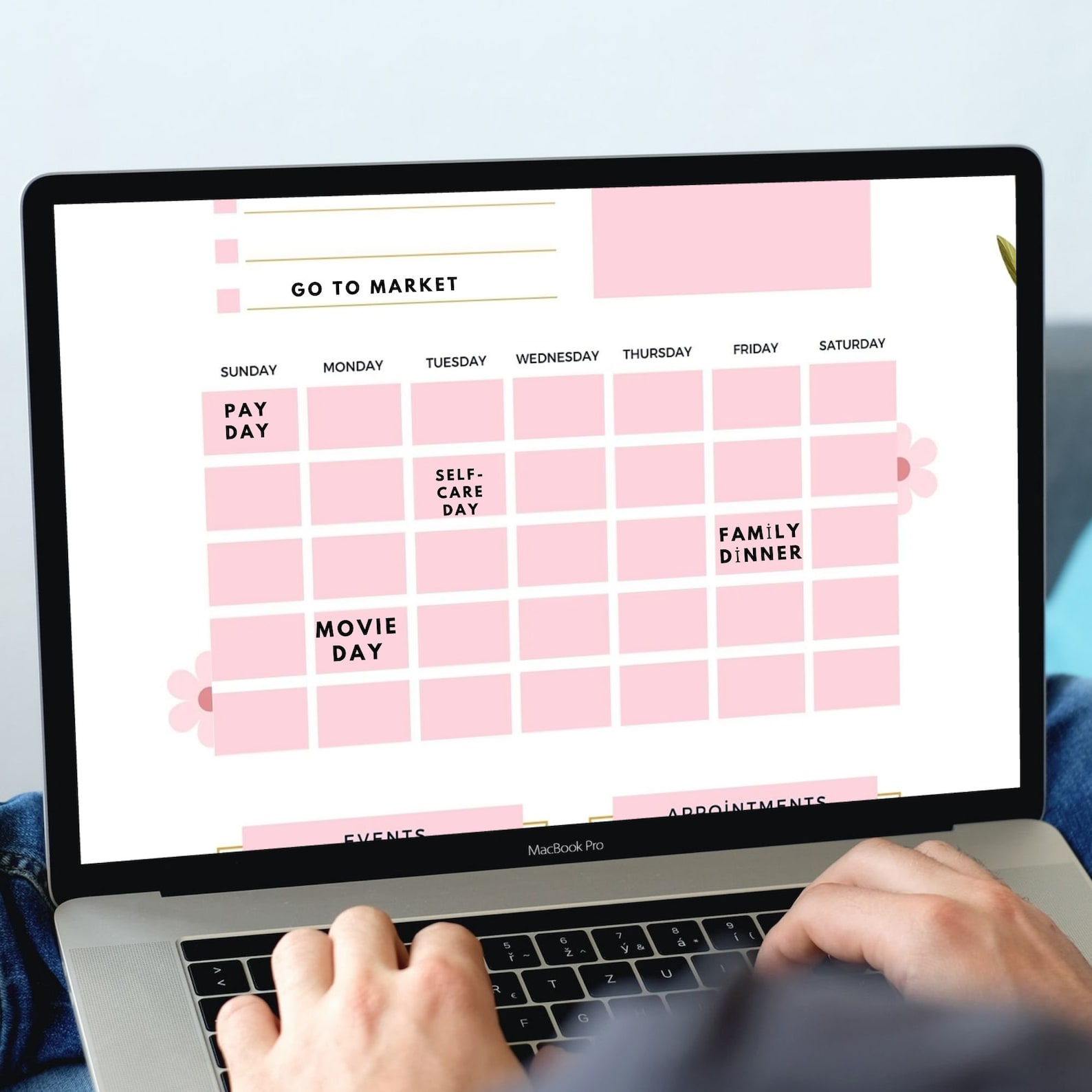 Monthly Planner Goodnotes Template Undated Monthly Planner Etsy