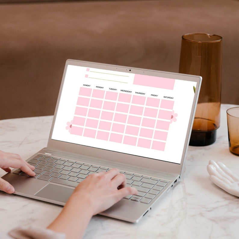 Monthly Planner Goodnotes Template Undated Monthly Planner Etsy