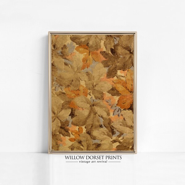 Autumn Foliage Print | Fall Art | Autumnal Home Decor | Vintage Autumn Print | 1372