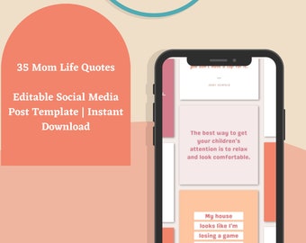 Motherhood Social Media Posts, Ready Made Social Media Posts, Canva Social Media Templates, Ready To Post Instagram Posts, Instagram Posts