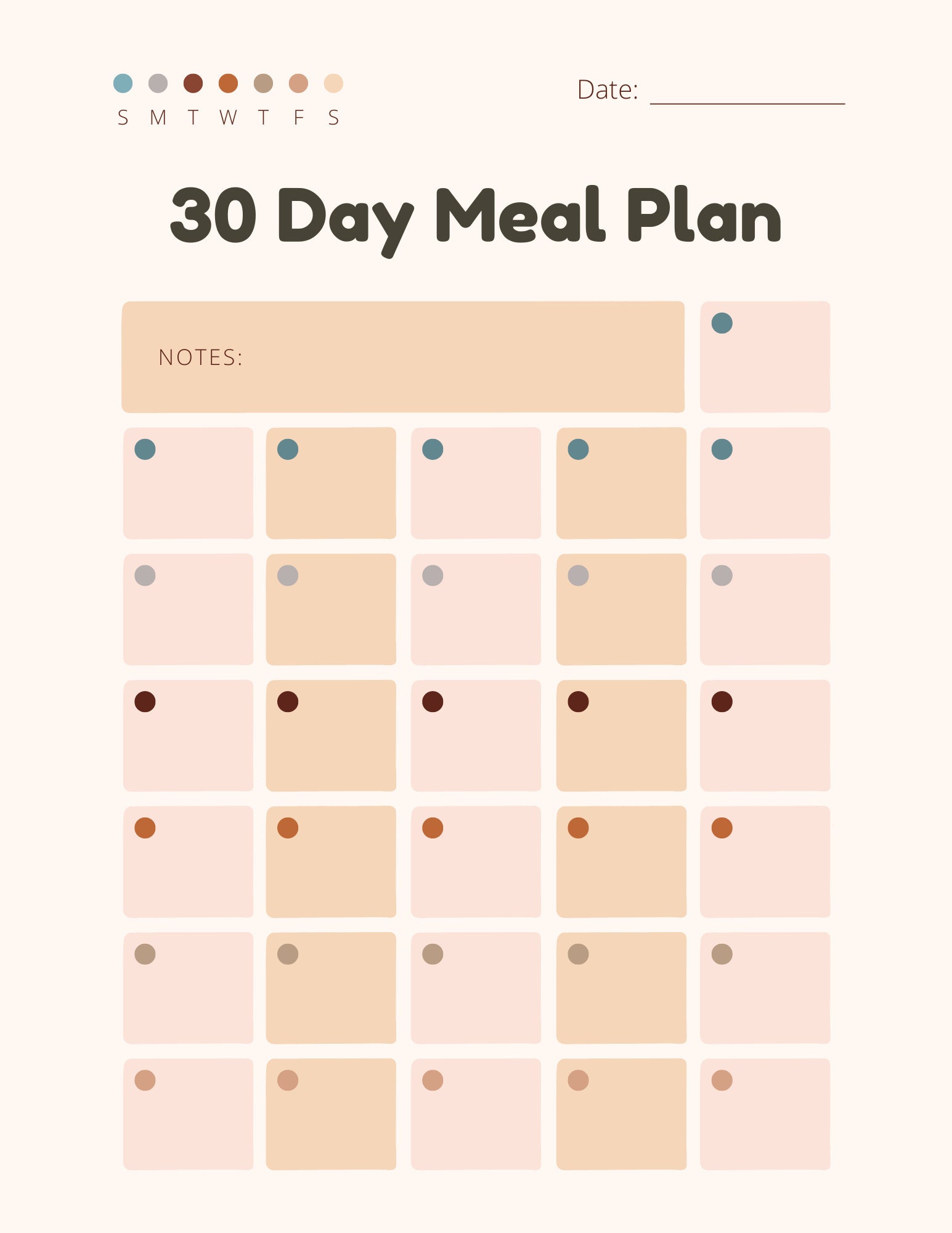 Meal Prep Plan Meal Prep Tracker Meal Planner New Year Meal Plan