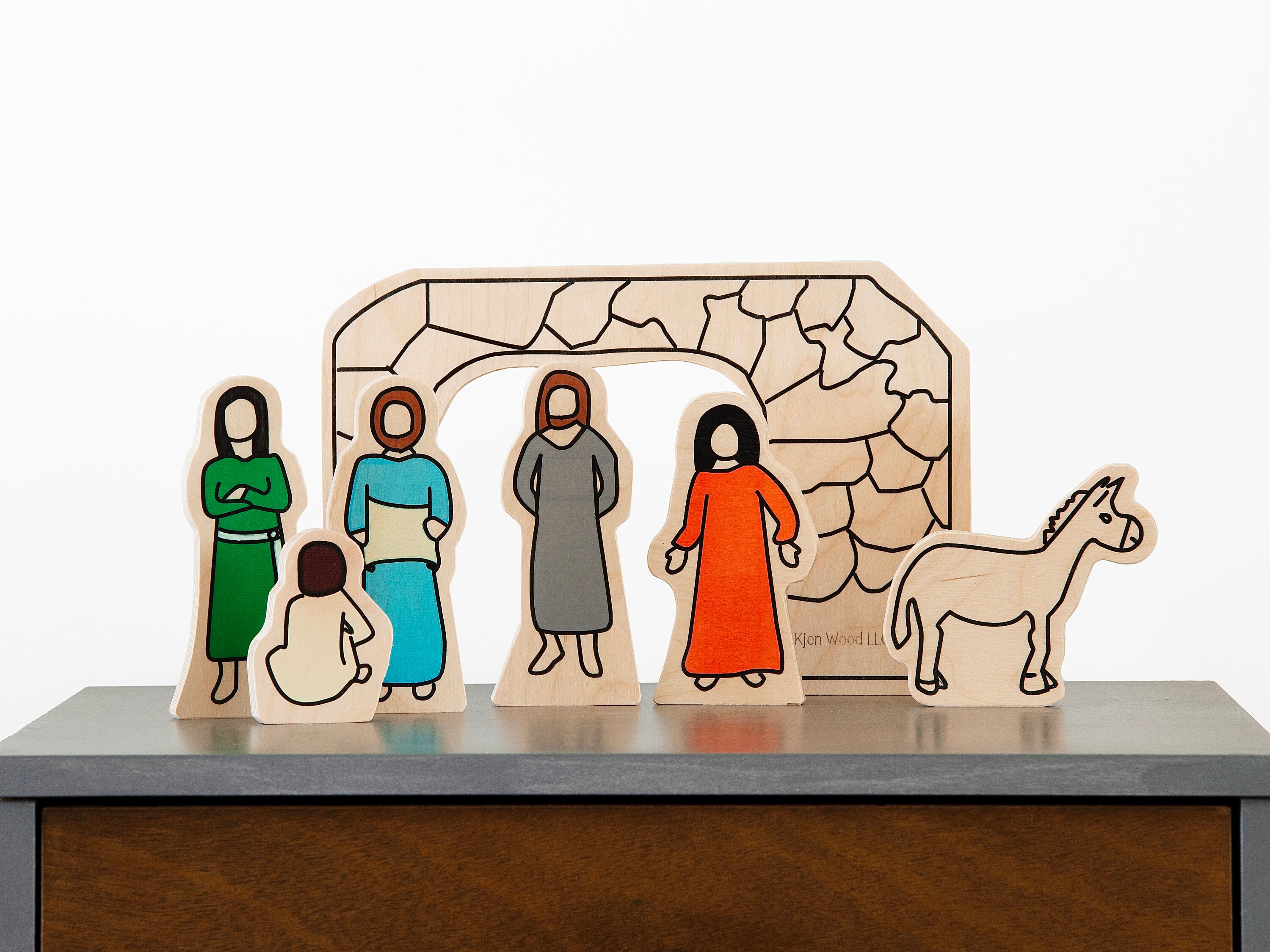 Temple| Hands-on| Bible Stories| Bible Lessons| Wood Figures| Painted ...