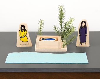 Baby Moses Wood Figures: Hands-on Bible Story Set