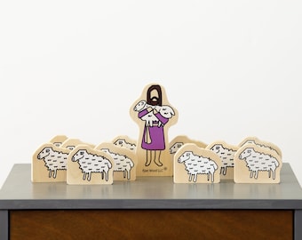 Good Shepherd Wood Figures: Bible Story Learning