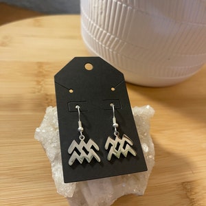 Aquarius Zodiac Earrings