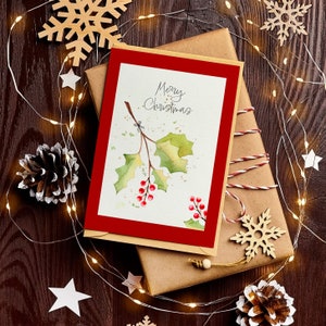 12 ilustrações em aquarela de Natal