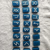 Black Resin Divination Runes - Etsy