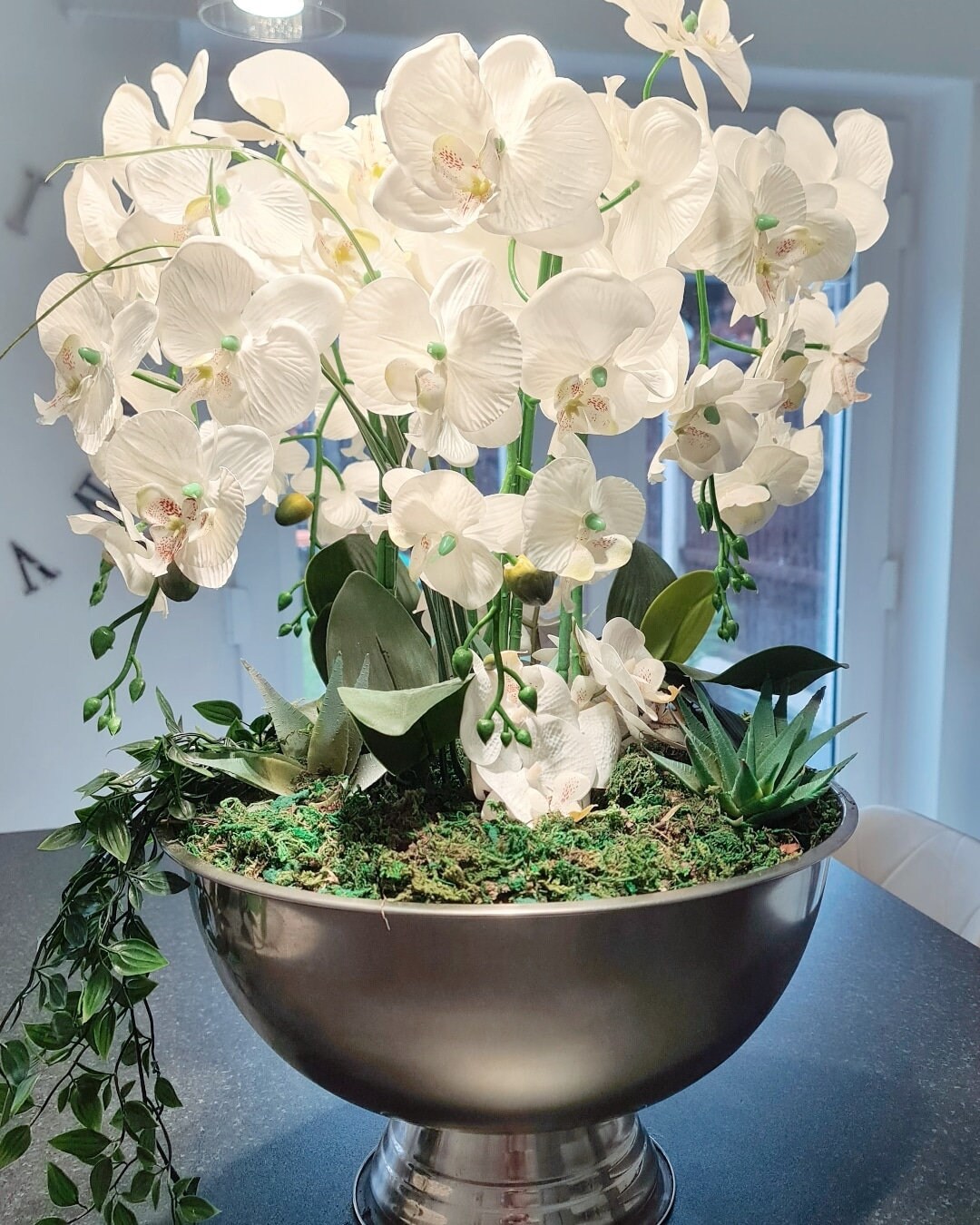 Orchid Artificial Flower Displays Etsy