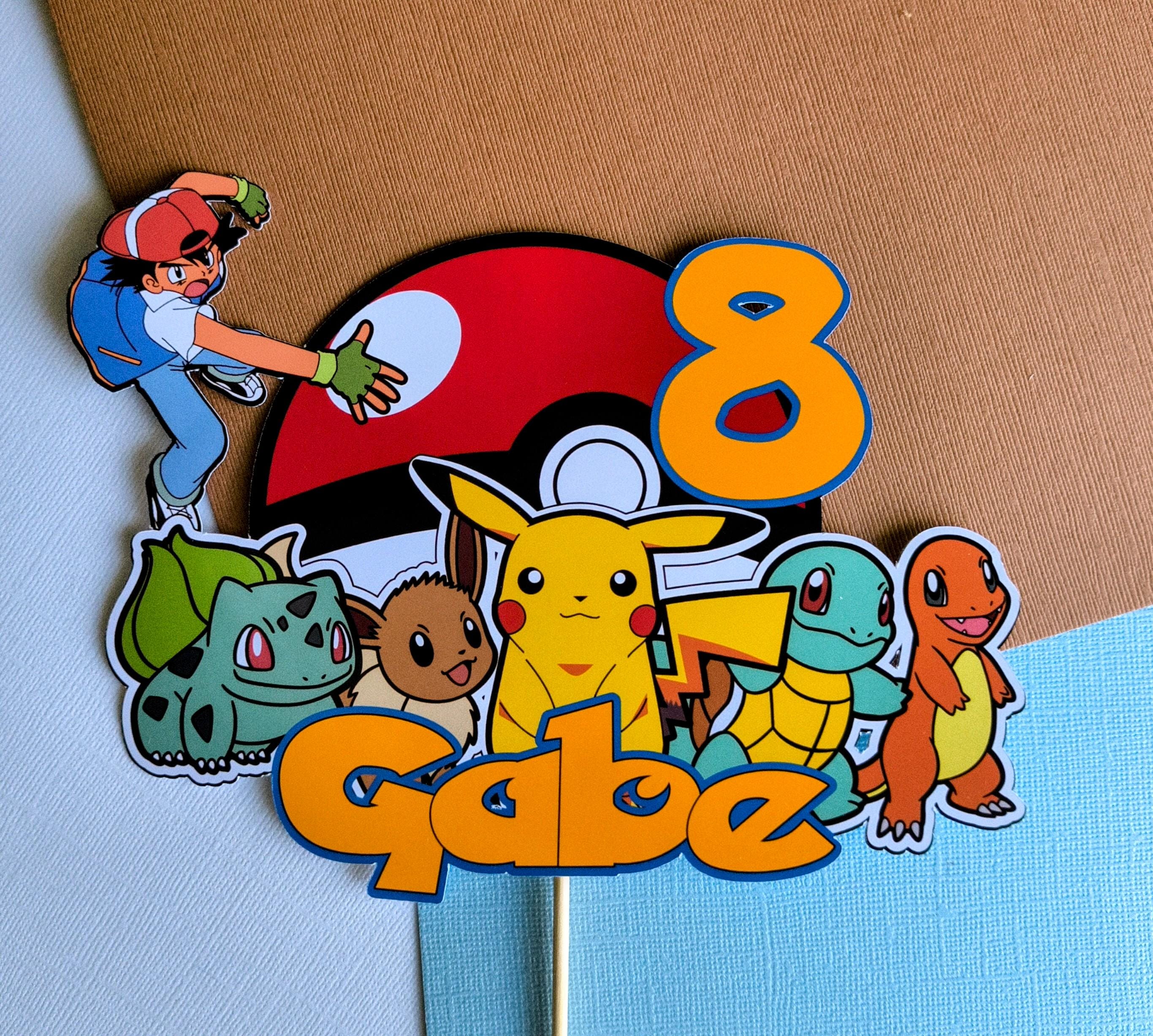 Pikachuw/regalo presente Svg, png jpg archivos. anime de dibujos animados  Poke mon Fiesta de cumpleaños clipart vectorial para camiseta, pegatinas., image size:2731x2453