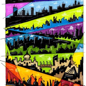 Cities of Color and Shadow I - Digital Download for Personal Printing