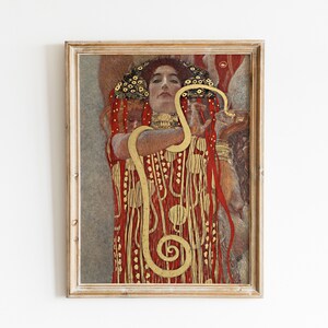 Hygieia - Gustav Klimt- Vintage Wall Art - Wall Art Printable - Vintage Painting - Vintage Poster, Reproduction, Fine Art