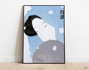 Kitano Tsunetomi Japanese Woman Print – Vintage Portrait Art (Digital Download)