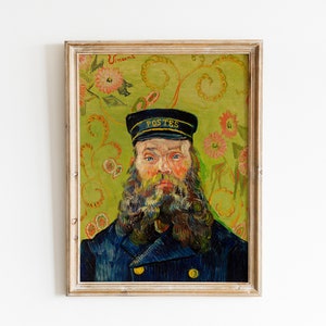 Vincent van Gogh - The Postman - Famous Painting- Wall Art Printable - Vintage Painting