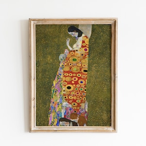 Hope II - Gustav Klimt- Vintage Wall Art - Wall Art Printable - Vintage Painting - Vintage Poster, Reproduction, Fine Art