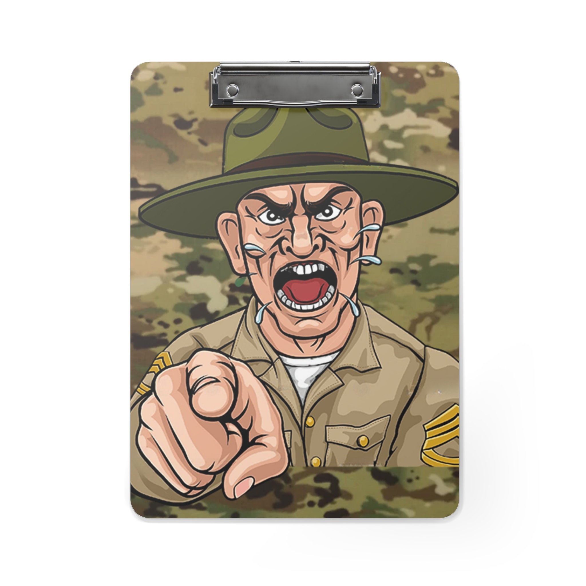 Camouflage Drill Sergeant Clipboard, Funny Camo Clipboard Holder - Etsy