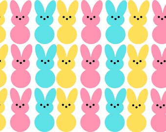 Peeps Easter wrapping paper