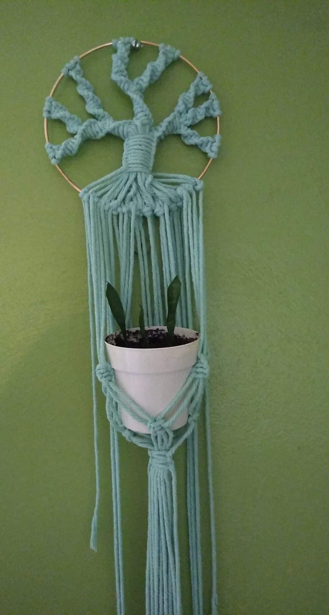 Tree of Life Plant Hanger Wallart Etsy