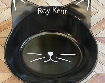 Whisker Friendly Custom Cat Bowl - Personalized with your cat name