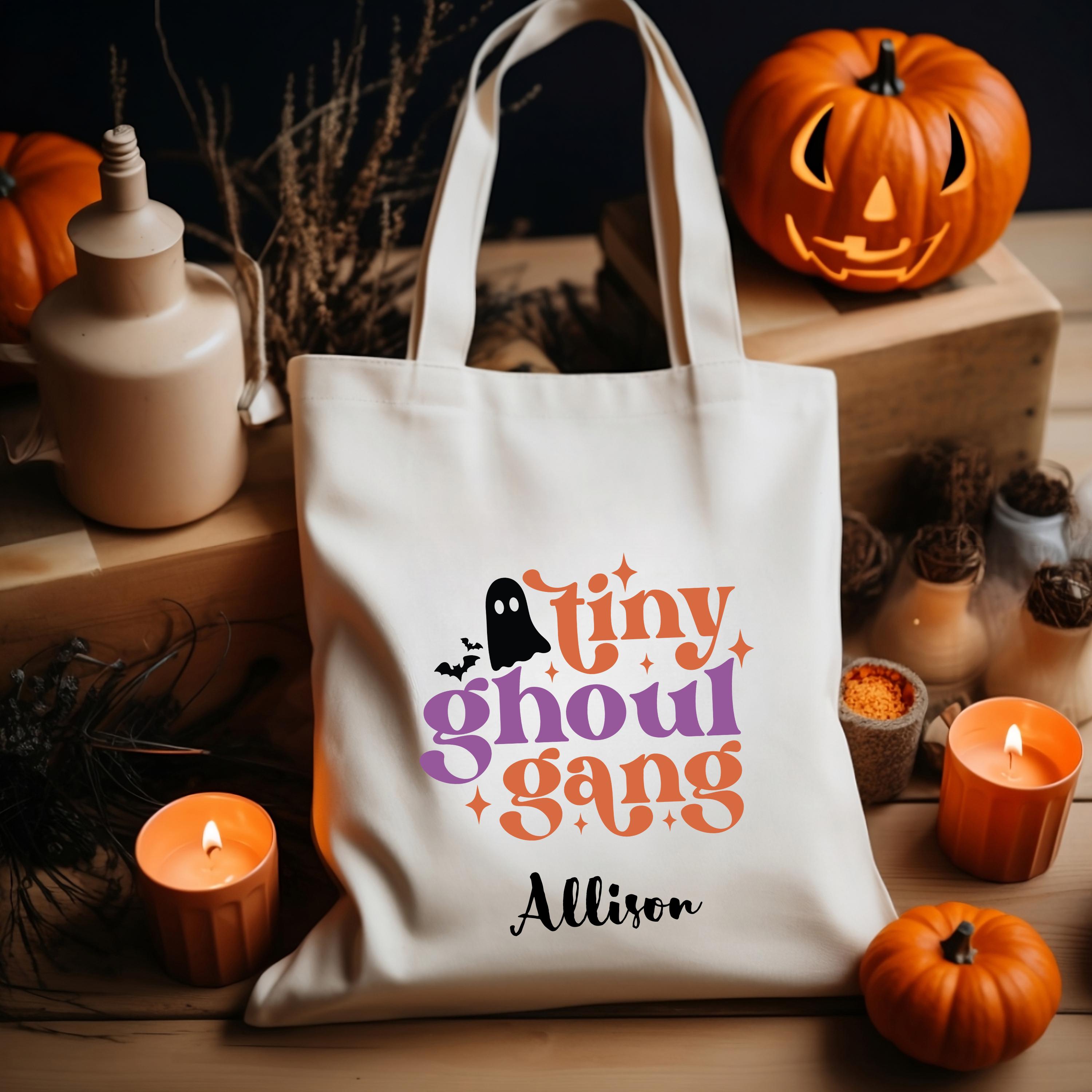 Personalized Halloween Trick or Treat Bag: Custom Cotton Candy Bag