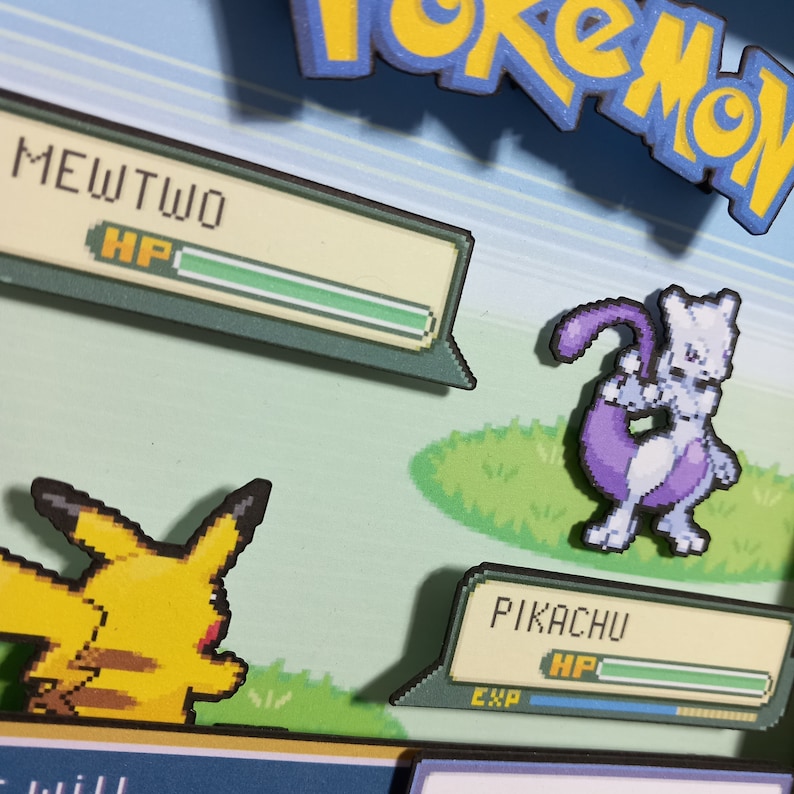 Custom Pokémon selection guide with two blank battle positions labelled A and B and instructions for entering both names.