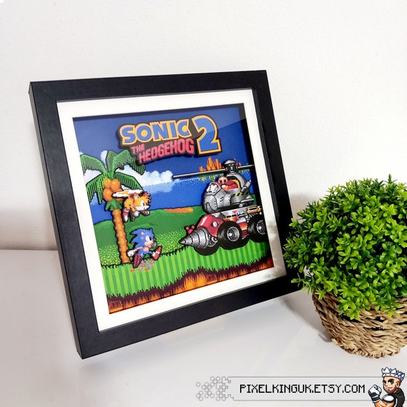 Buy Sonic the Hedgehog 2 Title shadow Box Sega Genesis Art Online in India  