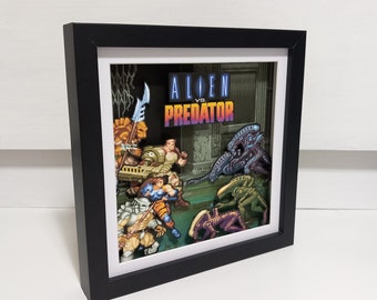 Alien Vs Predator (Arcade) Retro Shadow Pixel Box Art