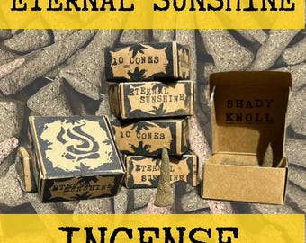 Black Pepper Clementine Lavender Pine | Eternal Sunshine Incense Cones | Hand Rolled Natural Incense | 10 Cones | Mood Lifting Incense