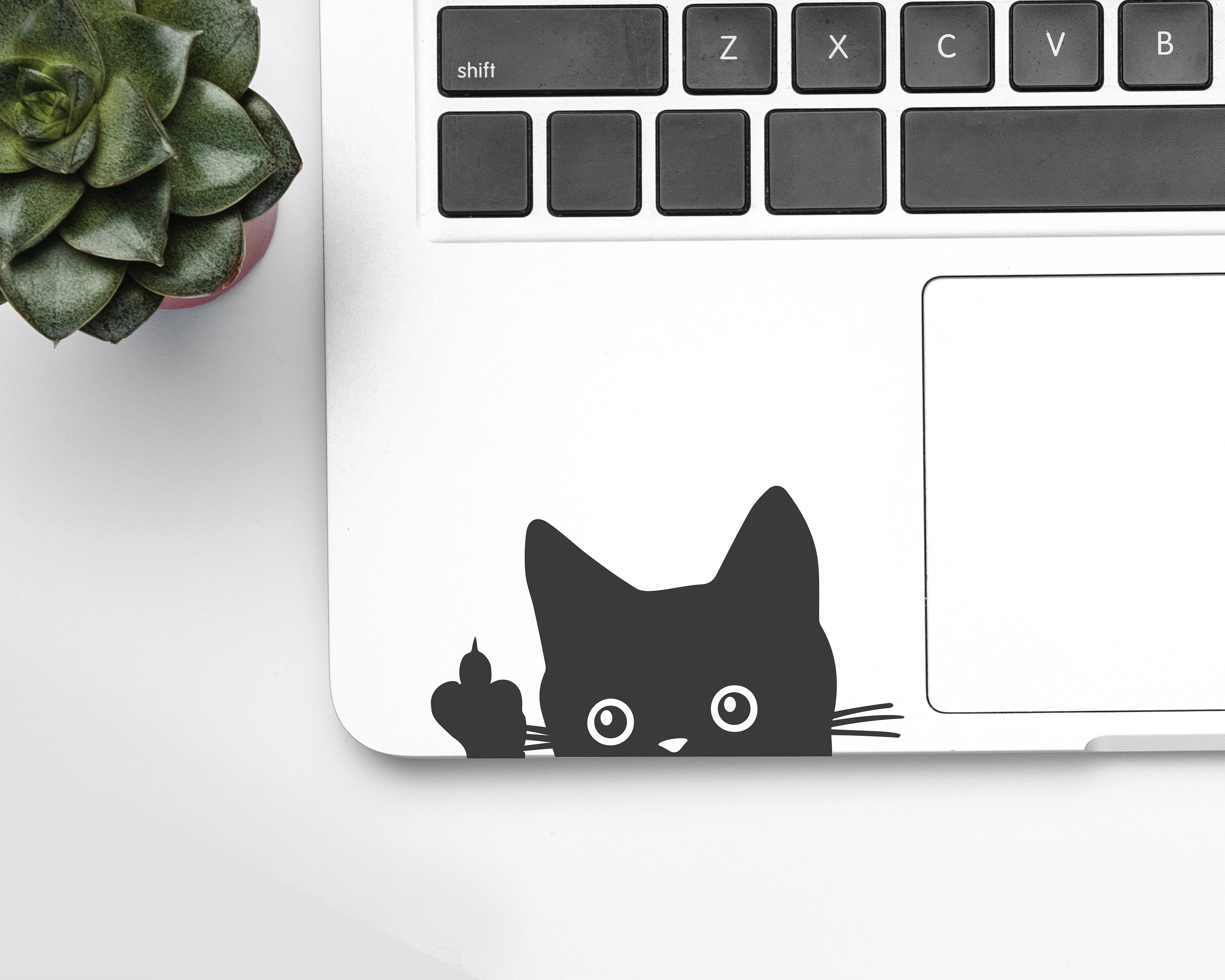 2x Peeking Cat Vinyl Decal Original From 2018 Cat Sticker 