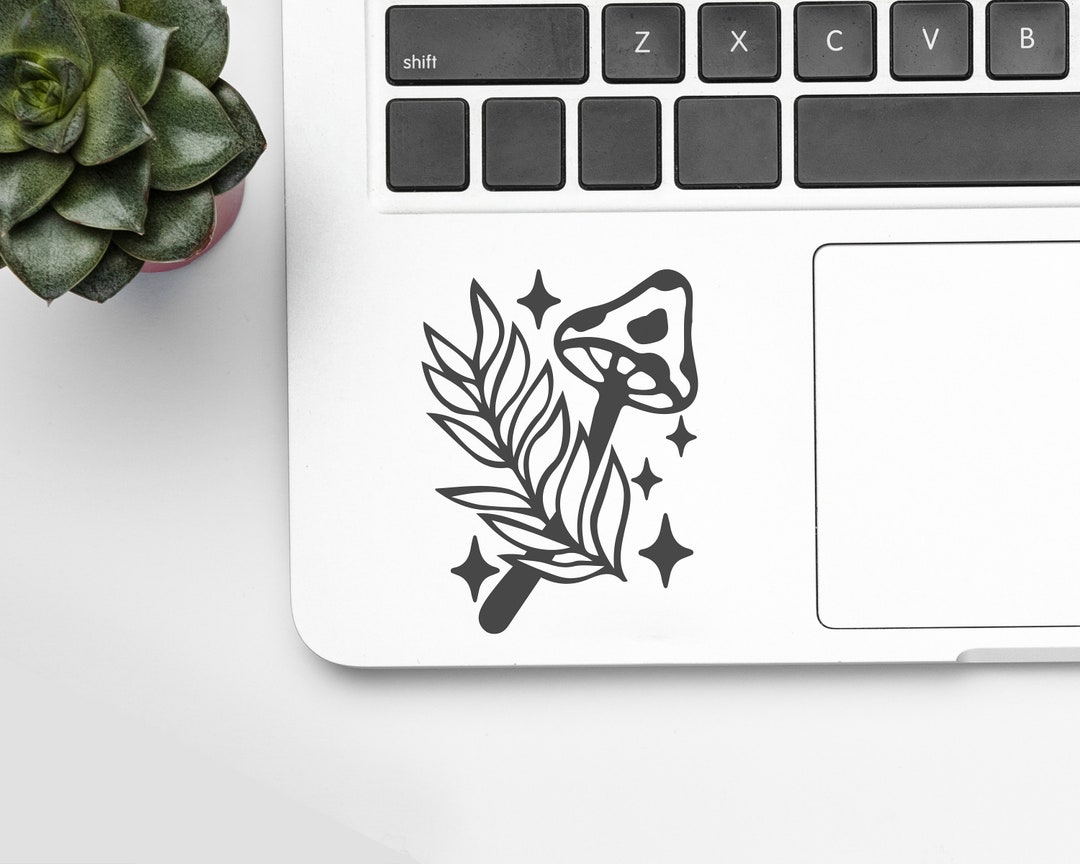 Mushroom Decal, Vinyl Sticker, Vinyl Decal, Car, Window, Laptop, Glass