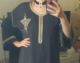 Caftan marocaine, gandora moderne, caftan pour ramdan, tenue de Elid