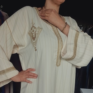 Caftan marocaine, gandora moderne, caftan pour ramdan, tenue de Elid image 1