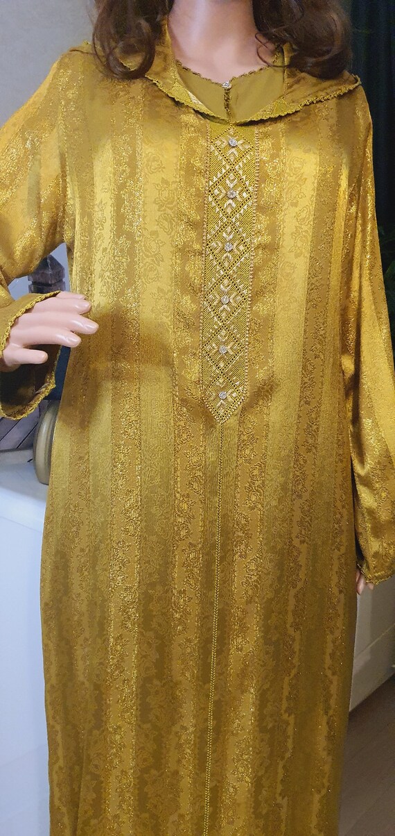 Moroccan Djellaba Two Pieces Biker Color Djellaba Randa Jellaba Jawhara Etsy Canada