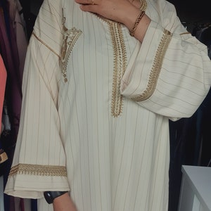 Caftan marocaine, gandora moderne, caftan pour ramdan, tenue de Elid image 3