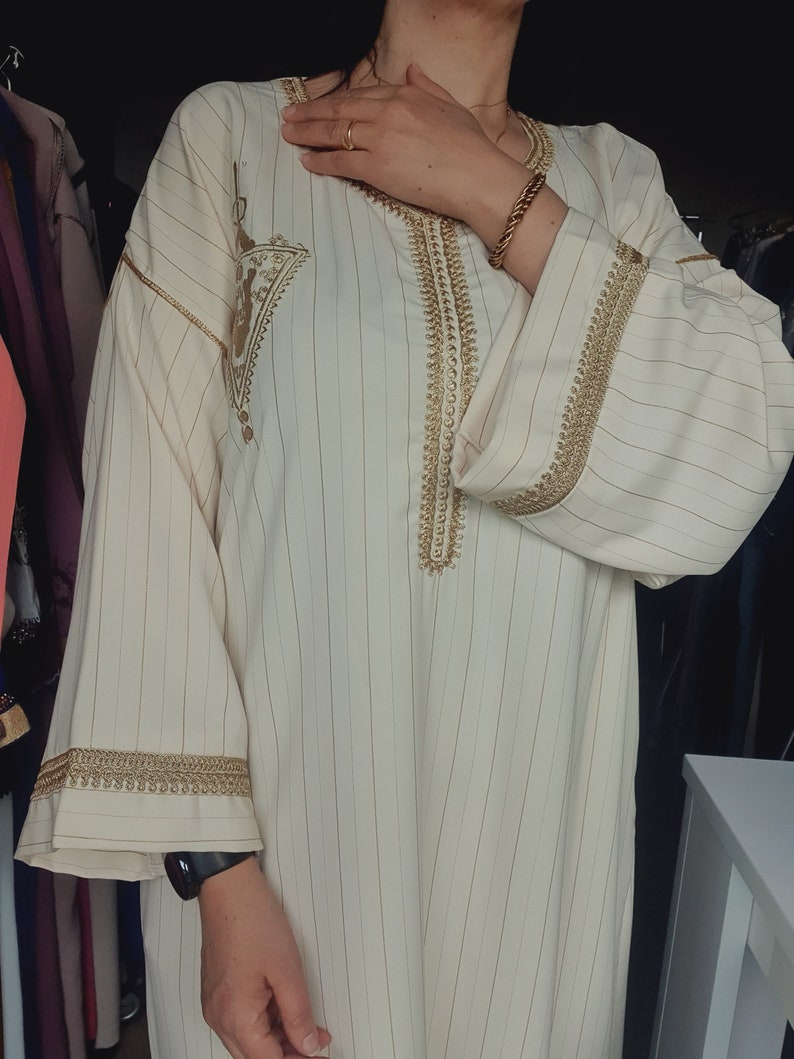 Caftan marocaine, gandora moderne, caftan pour ramdan, tenue de Elid image 3