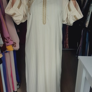 Caftan marocaine, gandora moderne, caftan pour ramdan, tenue de Elid image 4