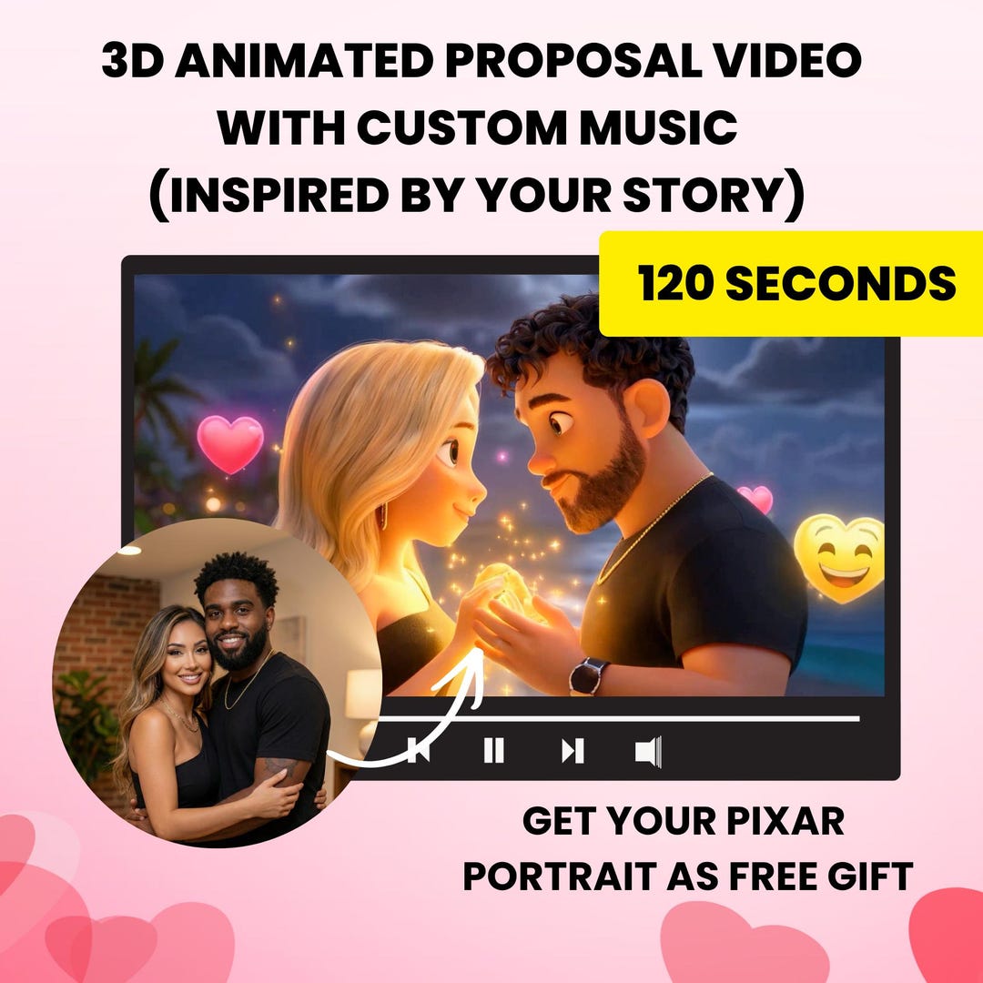 Custom 3d Animation Proposal Video From Photo, Valentine's Day Video ...