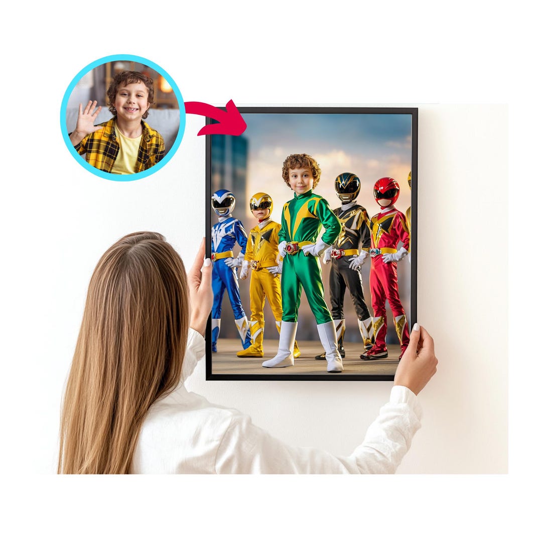 Custom Super Ranger Portrait: Personalized Superhero Face Swap, Your ...