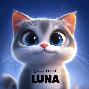 Custom Pixar Pet Poster, Custom Animated Pet Caricature, Pixar-Inspired,Digital Personalized Pet Gift Cartoon Portrait ,Pixar Pet portrait