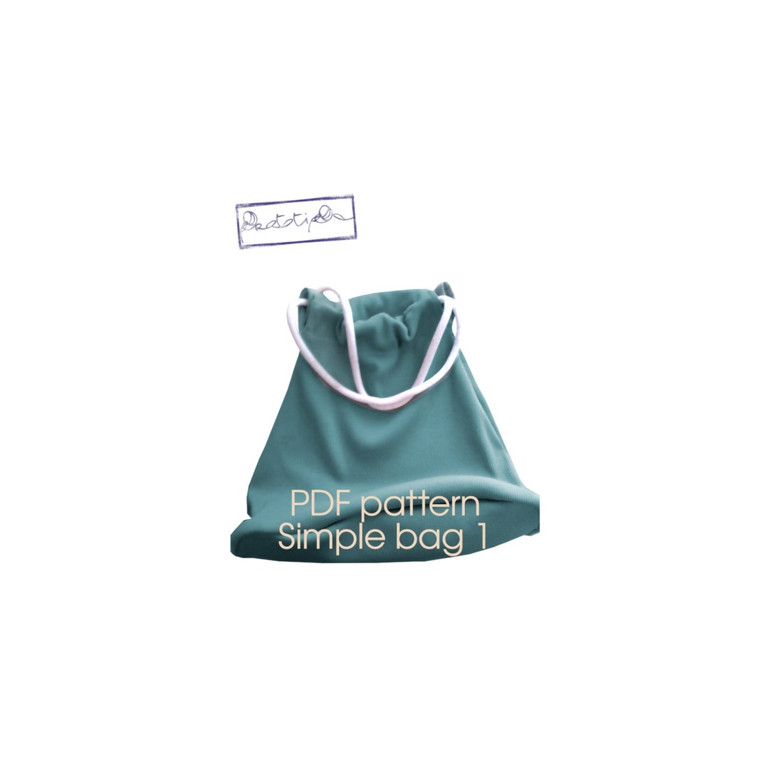 Simple Bag 1 Digital PDF Sewing Pattern Very Simple A-line Shaped ...