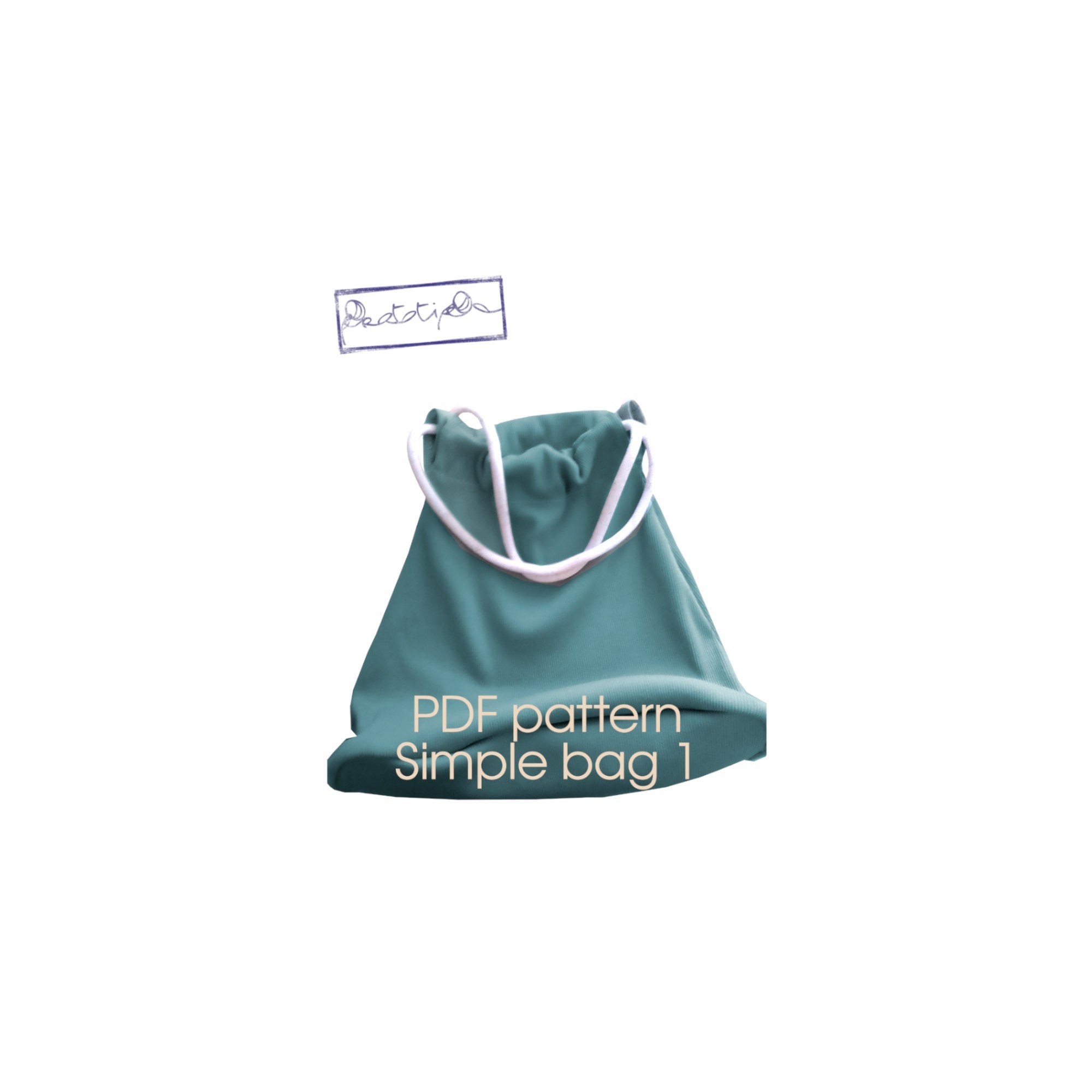 Simple Bag 1 Digital PDF Sewing Pattern Very Simple A-line Shaped ...