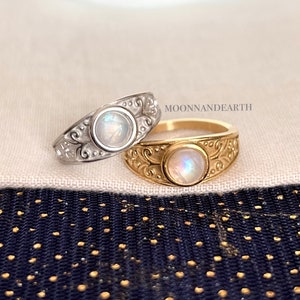The Moon Ring Etsy