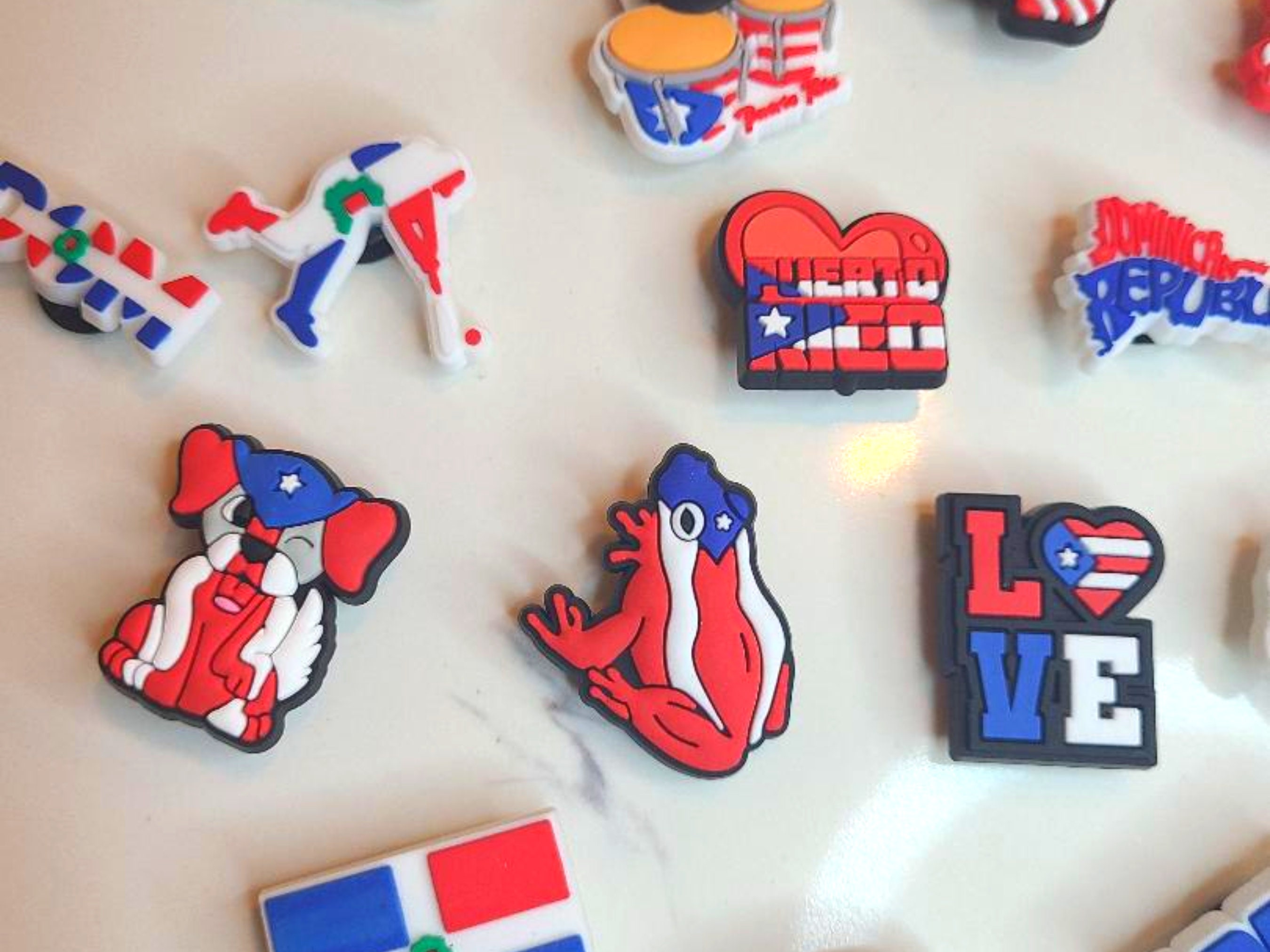 26 Pieces Puerto Rican & Dominican Croc Charms Latina Croc Etsy