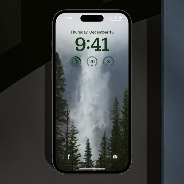Yoho National Park iPhone Wallpaper - Waterfall Wallpaper - Phone Wallpaper - Nature Photography - Phone Background