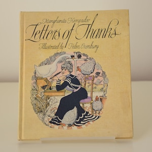 Libro antiguo, Cartas de agradecimiento de Manghanita Kempadoo, ilustrado por Helen Oxenbury (publicado por Collins, edición reimpresa 1970)
