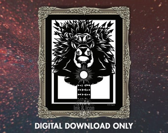 Leo Zodiac | Zodiac Horoscope | Astrology Wall Art